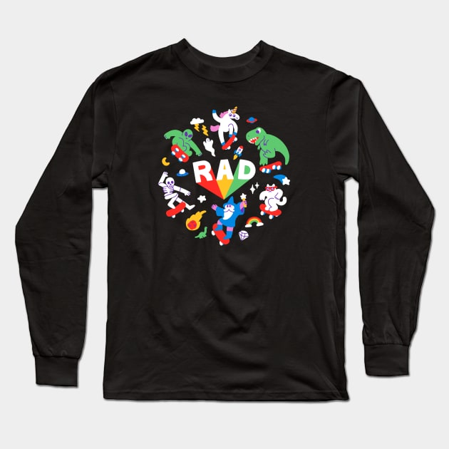 Rad Pals Long Sleeve T-Shirt by obinsun